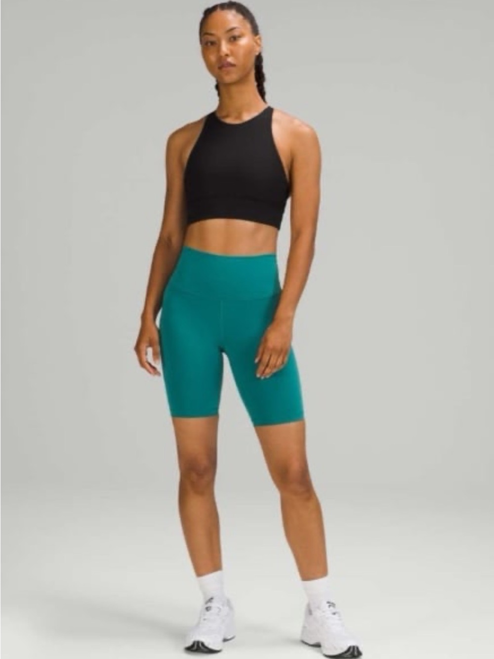 Lululemon Energy Bra High Neck Long Line Rib *Medium Support, B–D Cup (Size 8) - Picture 2 of 8